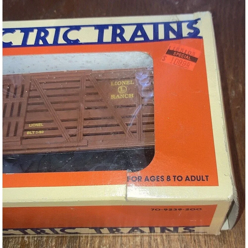 1991 LIONEL ELECTRIC Train 6-16130 Southern Pacific Ranch Stock Car Orig Box